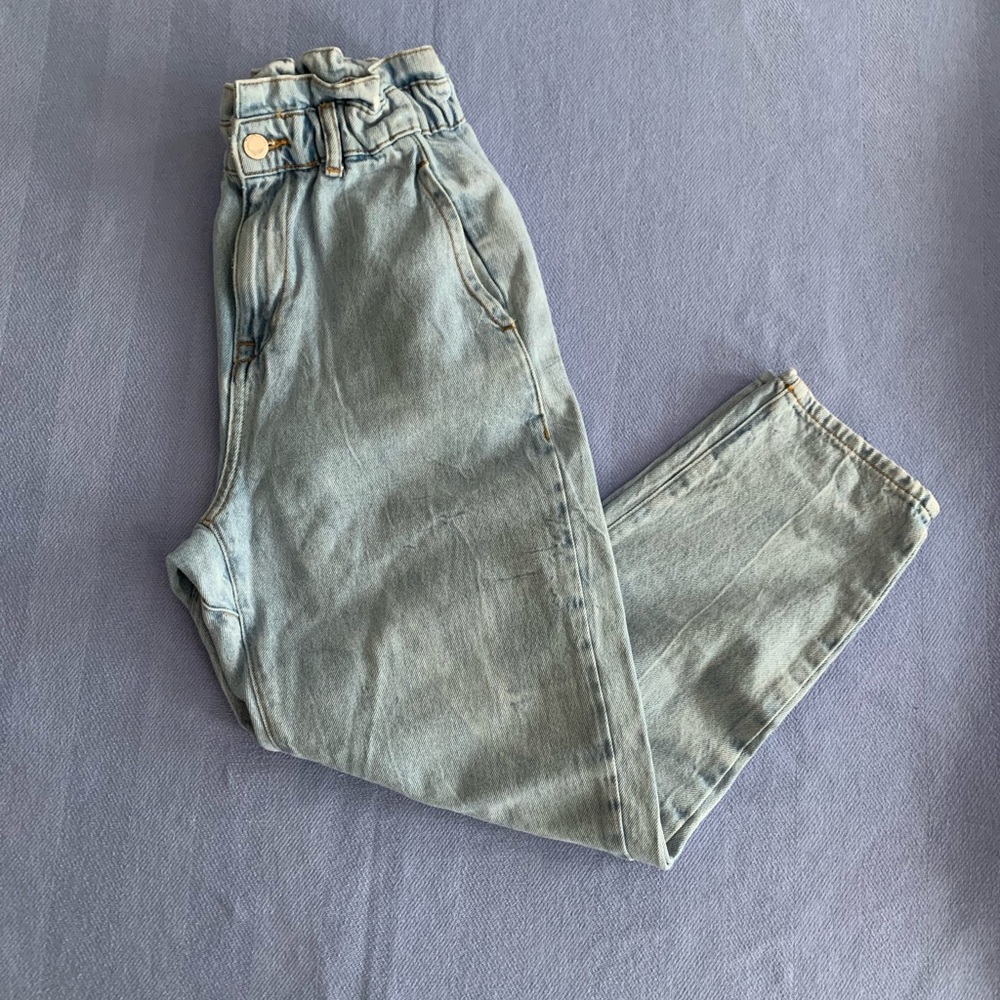 Zara Women's High Rise Jeans - Soft Blue